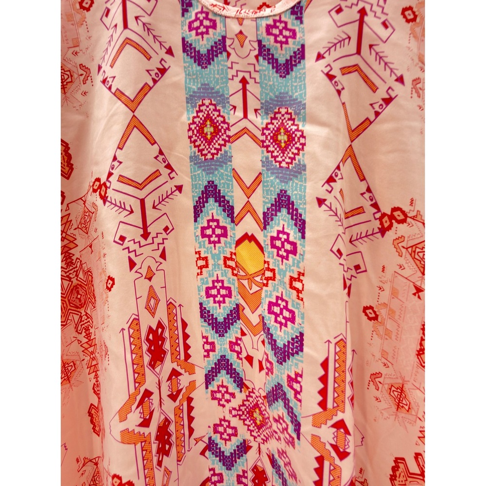 Sundance Luminist Chemise 100% Silk Dress XL Boho Southwest Festival Flowy Luxe - Picture 7 of 10